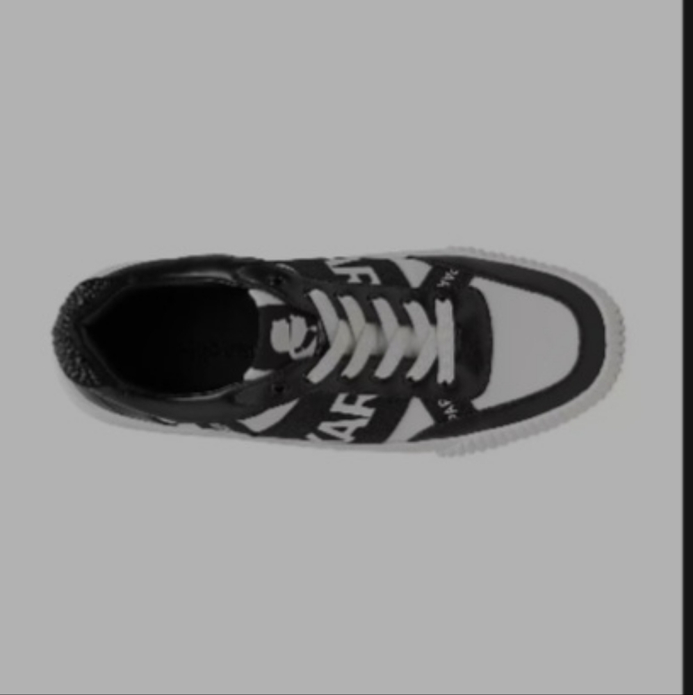 MICROSUEDE AND TUMBLED PU UPPER •KARL LAGERFELD LOGO PRINTED UPPER DETAIL •RHINE - Picture 5 of 6
